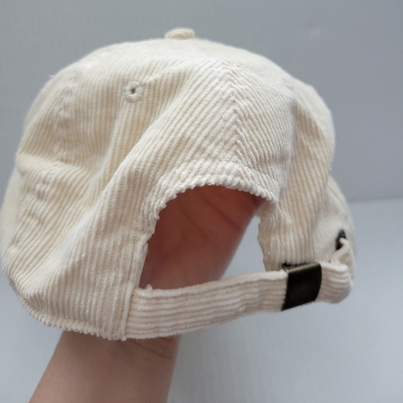 Simply Southern Cream Corduroy Dog Mom Sequin Ball Cap Hat - Picture 4 of 7